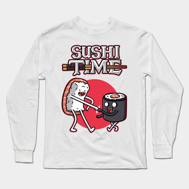 Sushi Time v2 Long Sleeve T-Shirt by Olipop